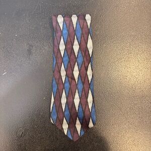 Valentino Mens multicolored Geometric Silk Tie